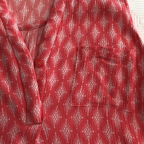 Papermoon Sleeveless Tunic Top Pink With White Print Size Medium M - Picture 6 of 10